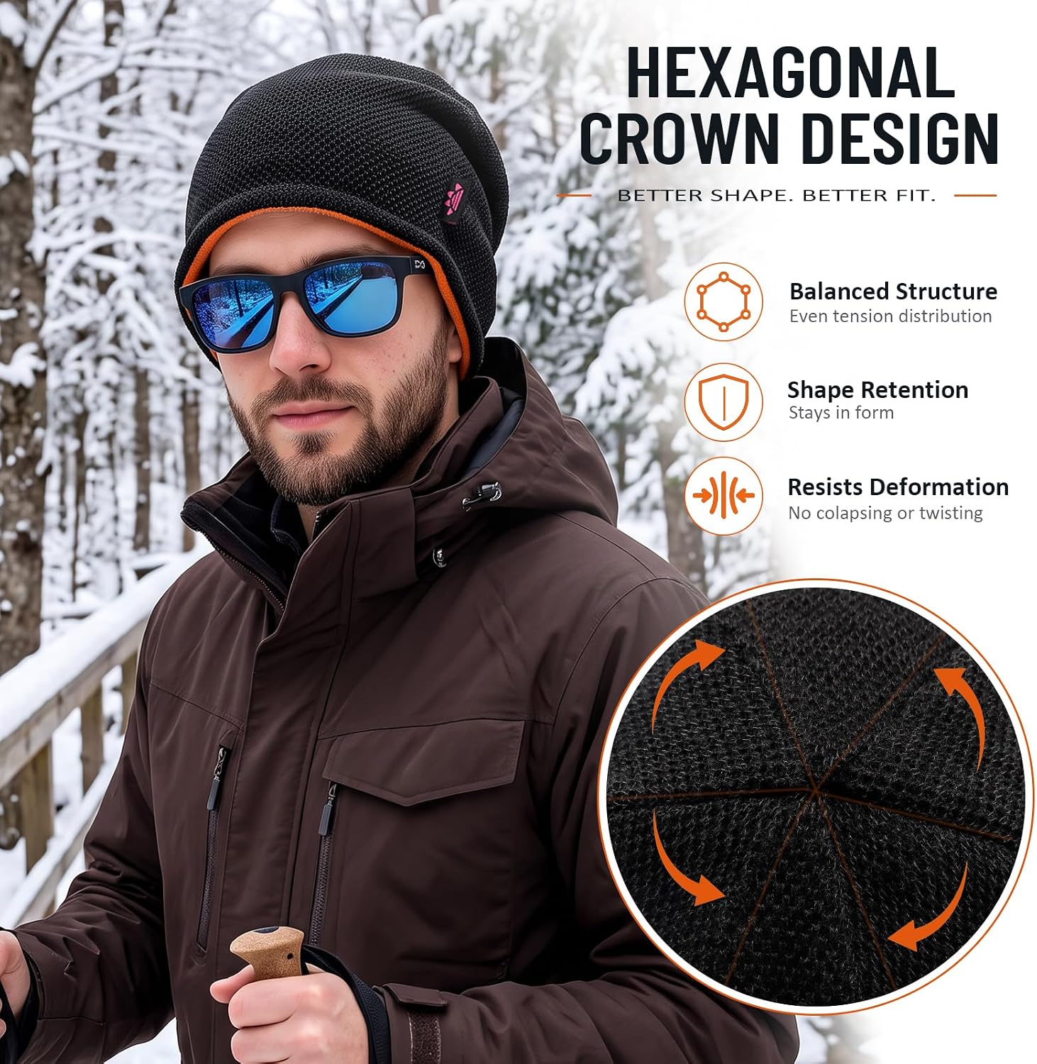 Detalle 2 de Lvaiz Winter Beanie Reversible Fleece Hat