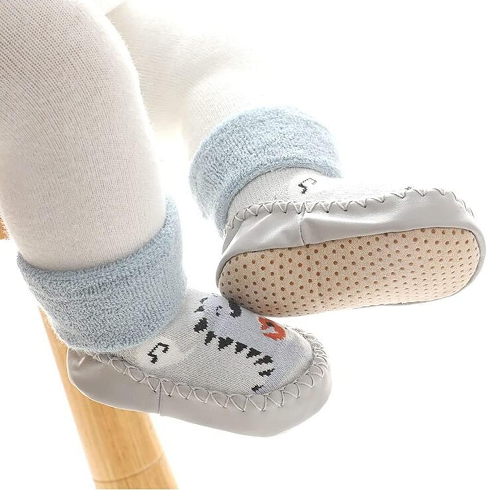 Thumbnail 5 de FedMois 3er Pack Baby-Socken-Hausschuhe mit Anti-Rutsch-Sohle, gefüttert für Winter