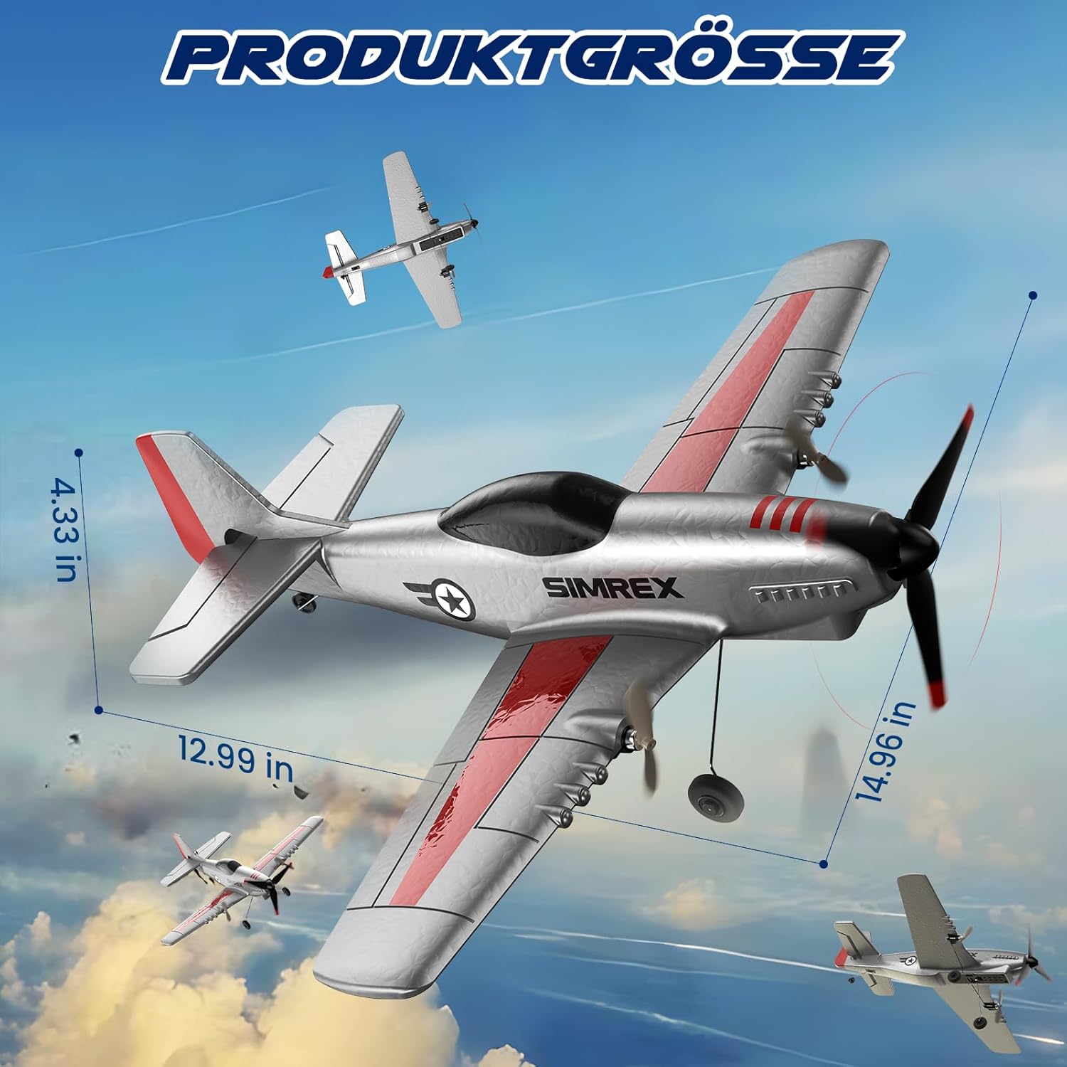 Thumbnail 6 de SIMREX TOY2409 RC Flugzeug
