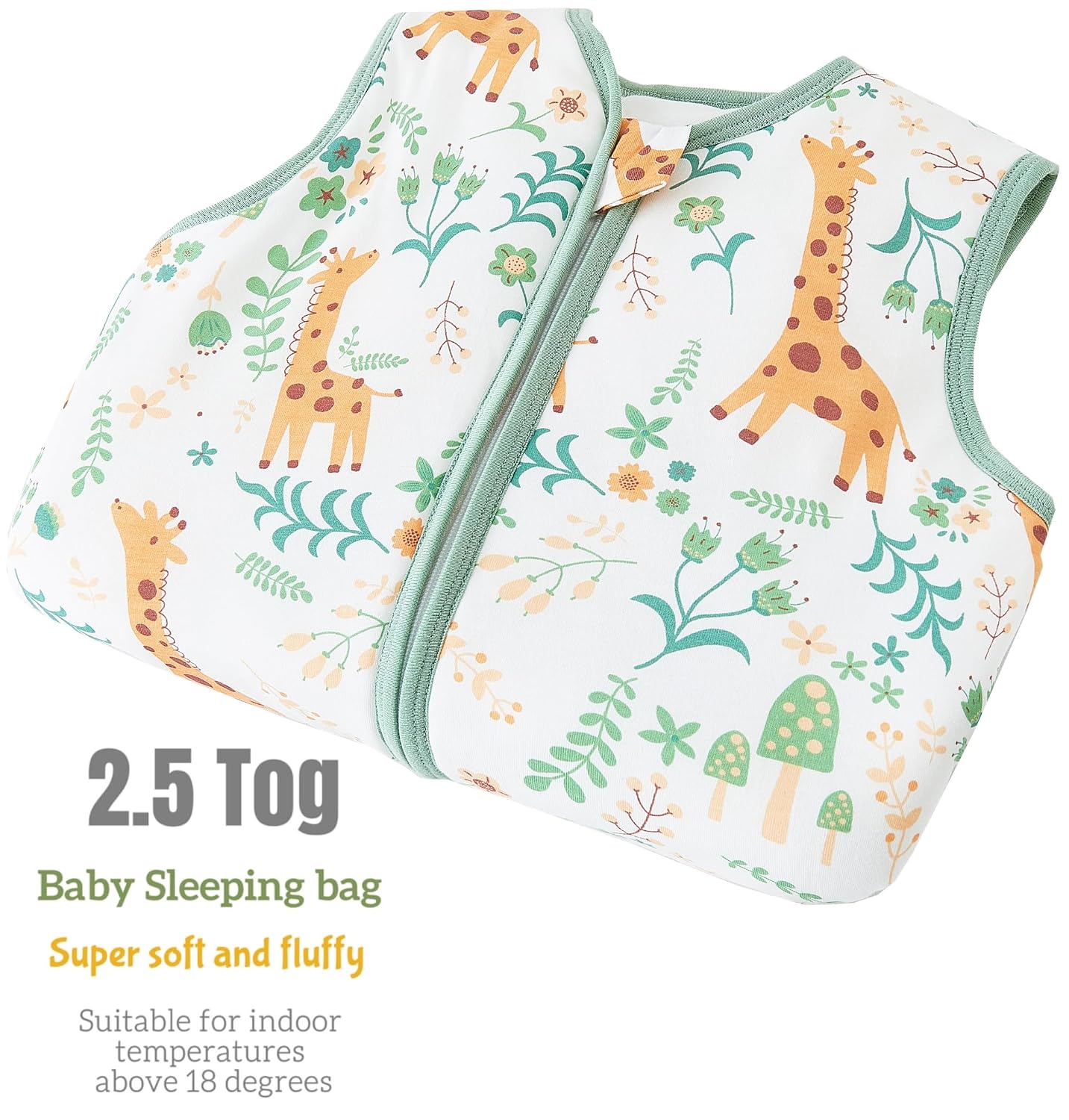 Detalle 2 de Chilsuessy Schlafsack mit Füßen 2er Pack, 2,5 Tog