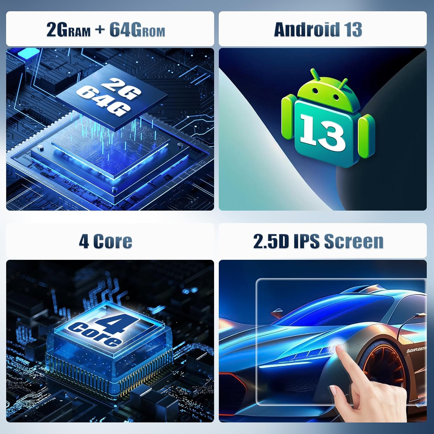 Detalle 2 de CAMECHO 7 Pulgadas autoradio Android 13