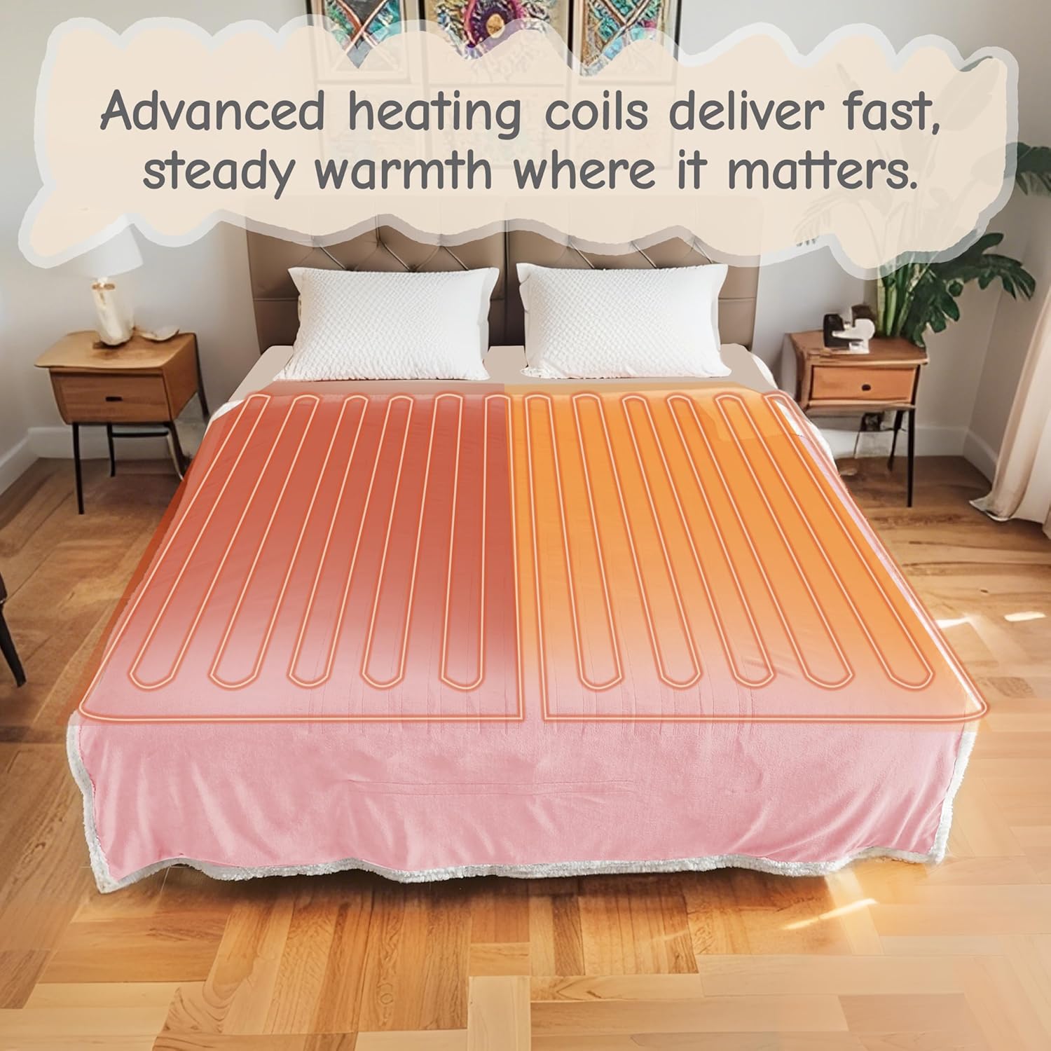 Thumbnail 4 de Electric Heated Blanket Throw 50"×60"