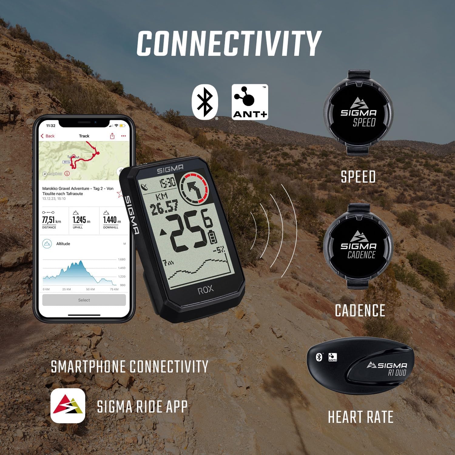 Thumbnail 6 de SIGMA ROX 4.0 Endurance Black : GPS vélo avec 41 h d’autonomie et guidage re-routing