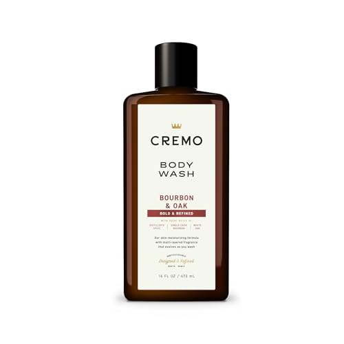 CREMO Bourbon & Chêne Gel douche – hydratant épicé 473ml