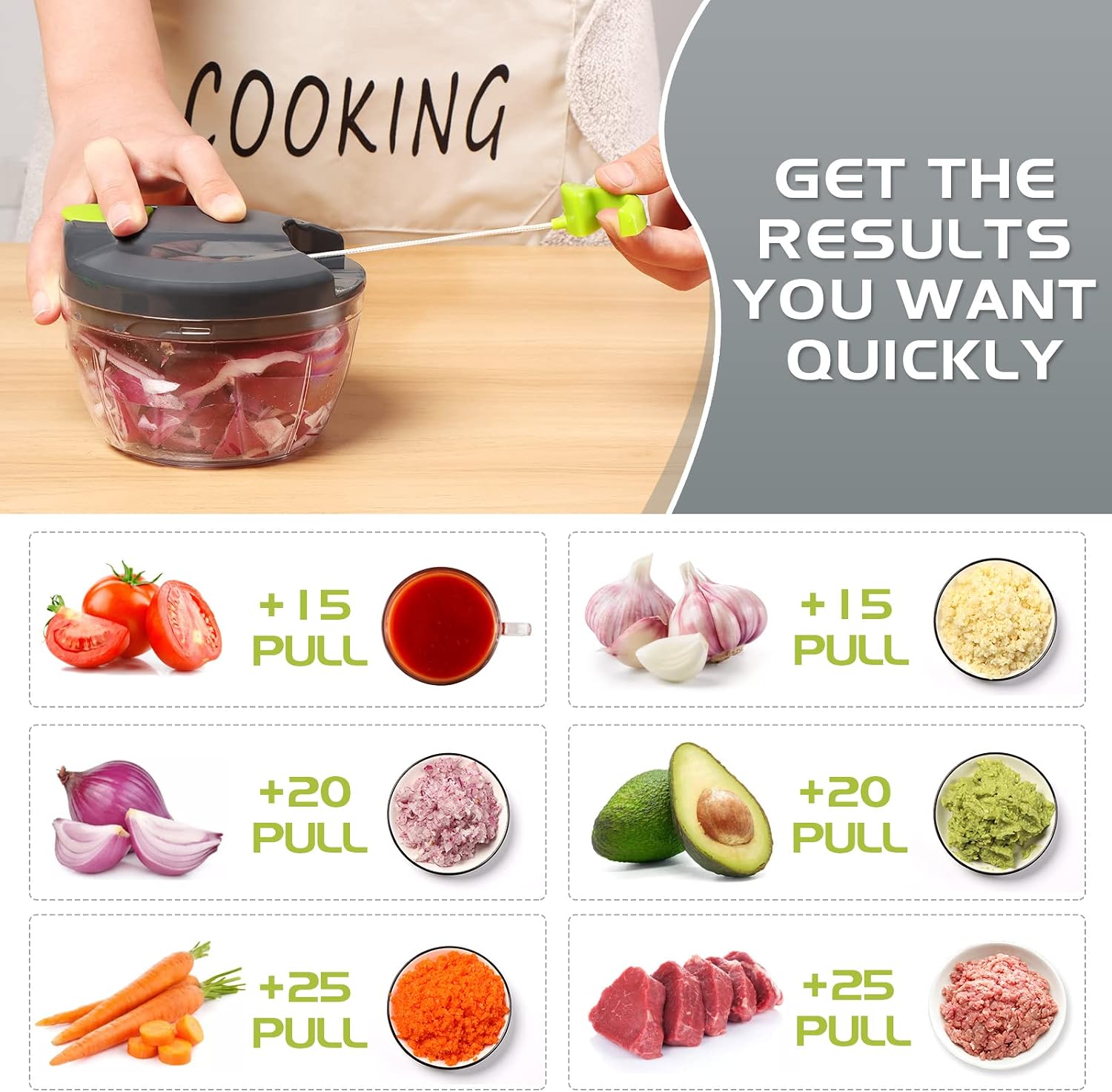 Detalle 2 de Sinnsally Zwiebelschneider Manuell 520 ml