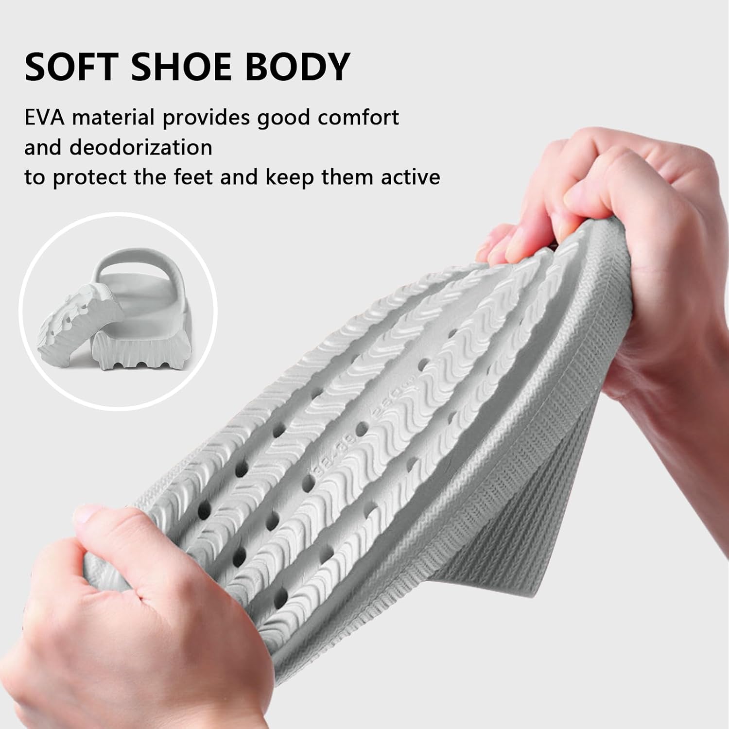 Detalle de HEOAARG tongs chaussons antidérapants 4 cm