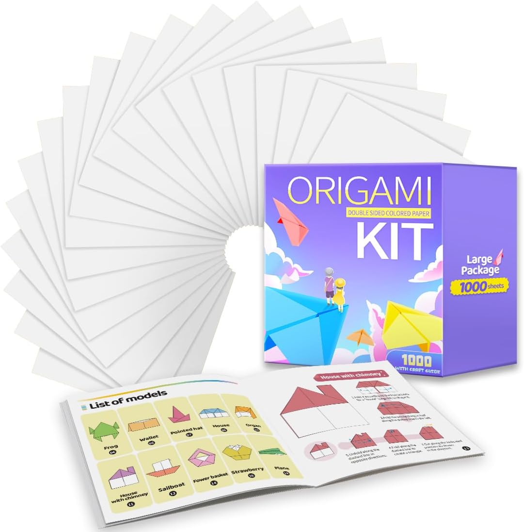 Origami paper kit 1000 sheets, 6x6 inch