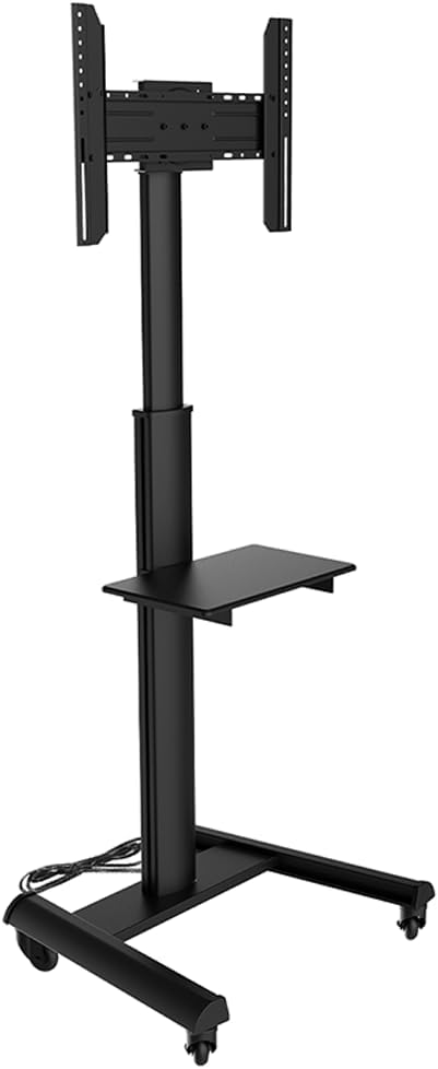 Thumbnail 1 de XTRARM Proton 500 supporto TV mobile con ripiano, prese di corrente e rotazione 90° (32–75"), fino a 40 kg