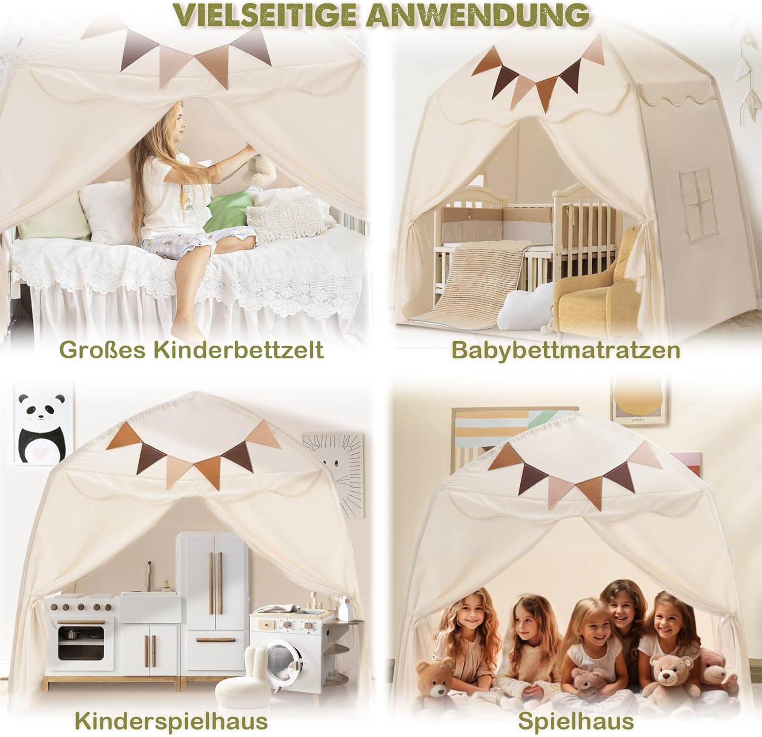Thumbnail 1 de Mallify Kinderzelt Indoor 150 x 100 x 150 cm