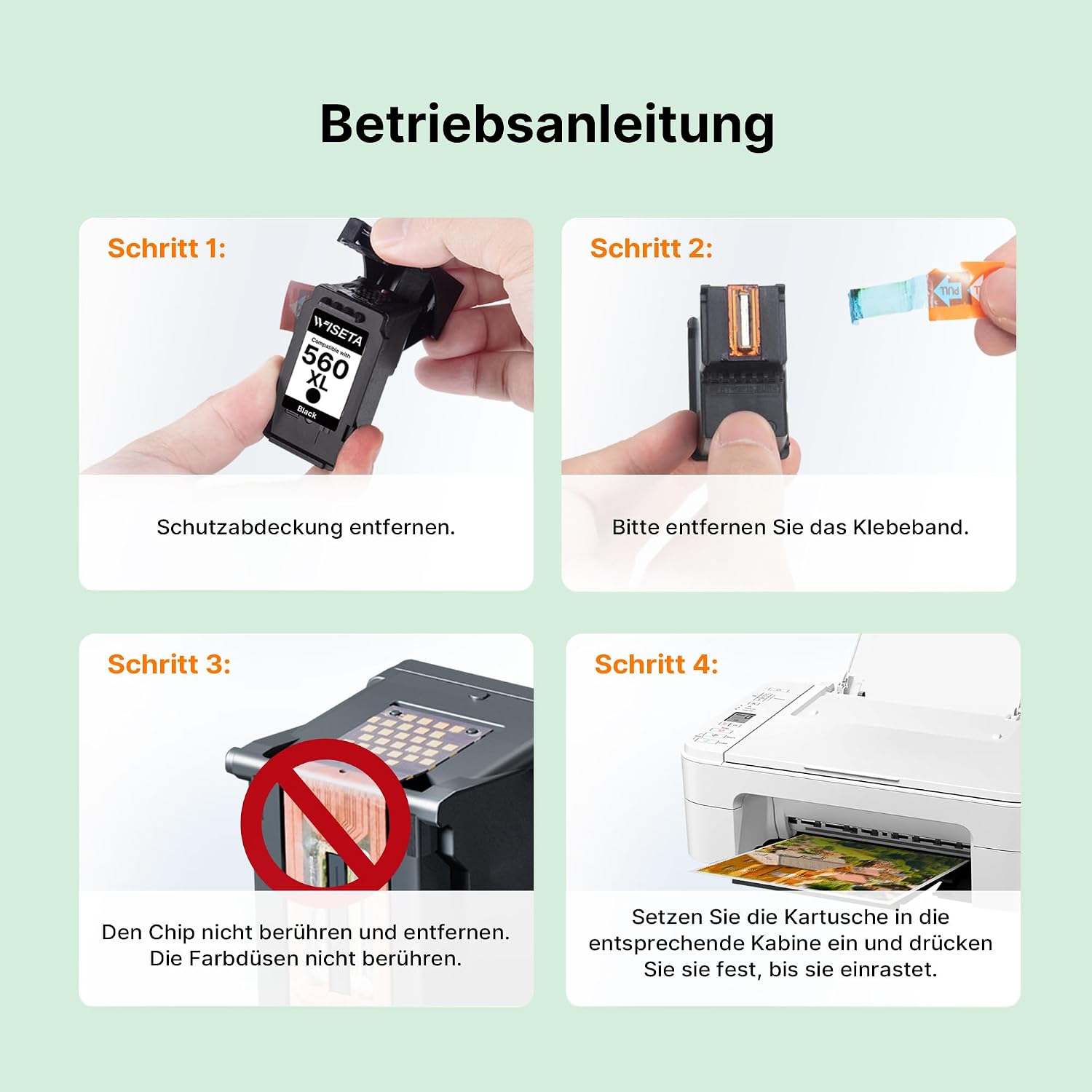 Thumbnail 3 de PG-560XL & CL-561XL Patronen Multipack für Canon Pixma TS5350/TS5351/TS5352/TS5353 sowie TS7450/TS7451 (Schwarz & Farbe, 2er-Set)