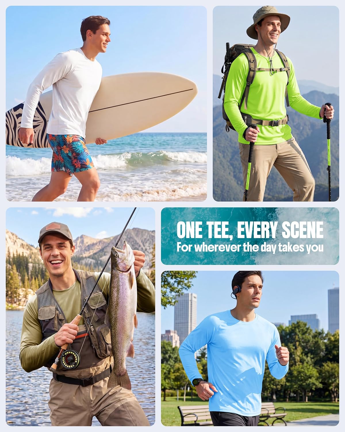 Detalle 2 de Boladeci Men's Sun Protection Shirt UPF 50+