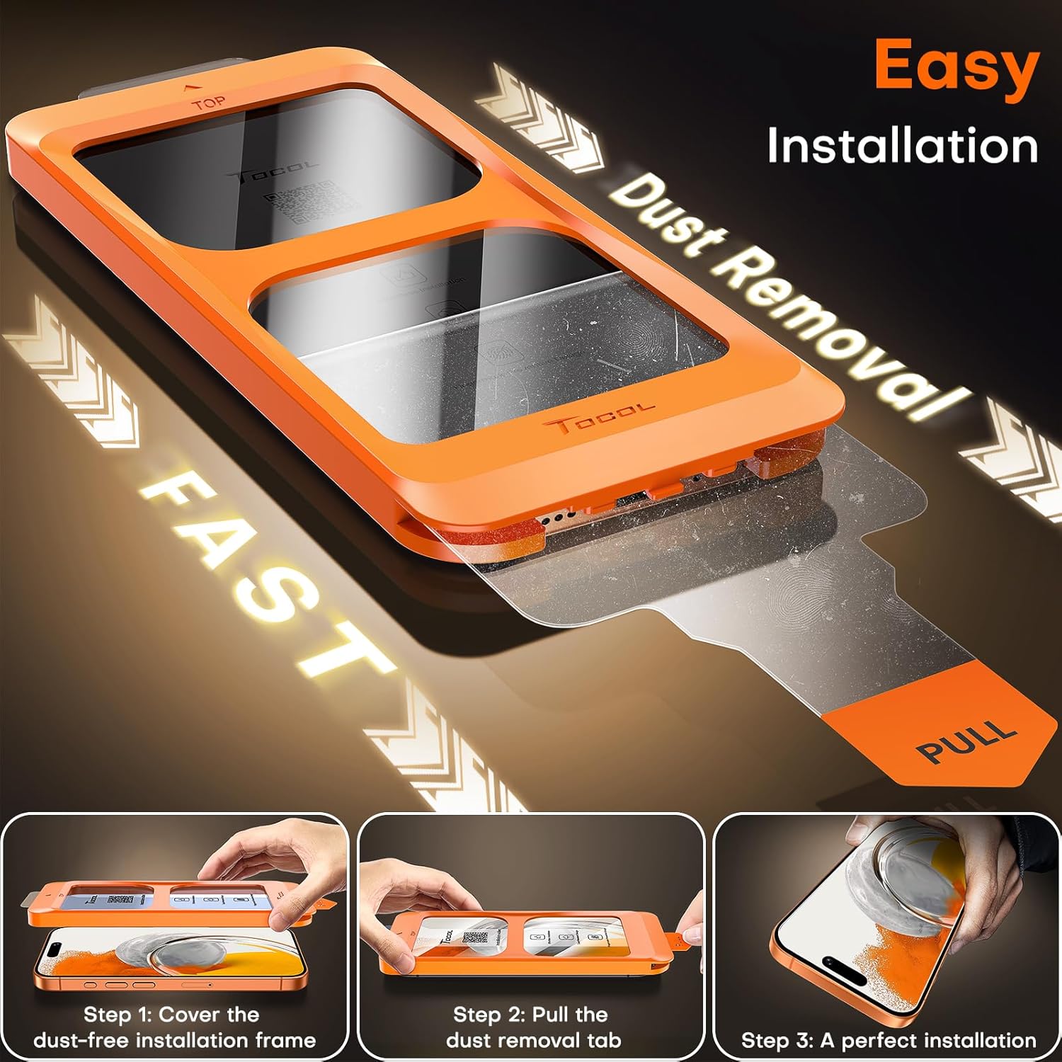 Thumbnail 3 de TOCOL Screen Protector for iPhone 17, 2 Pack