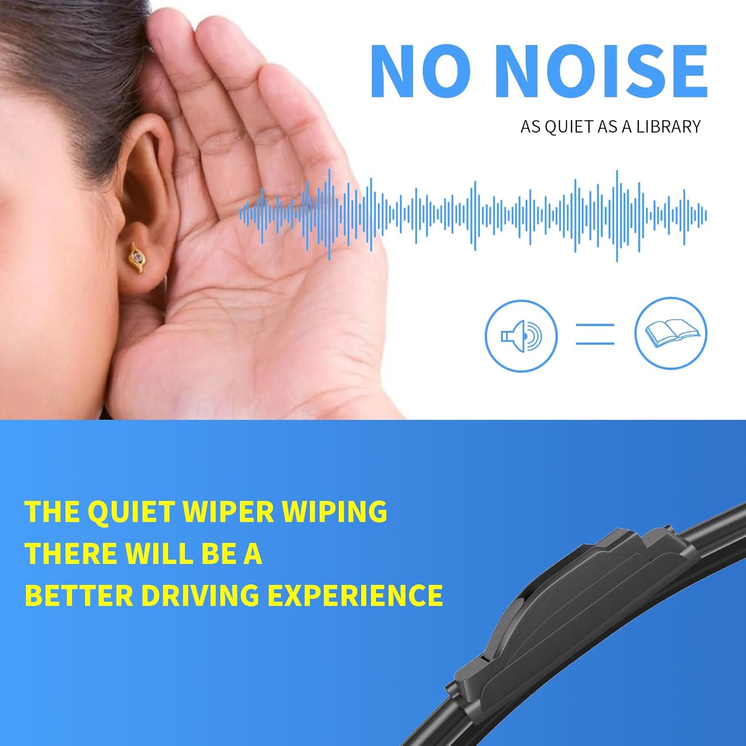 Thumbnail 3 de Gavimnal 24" Silicone Wiper Blades for Ram 1500