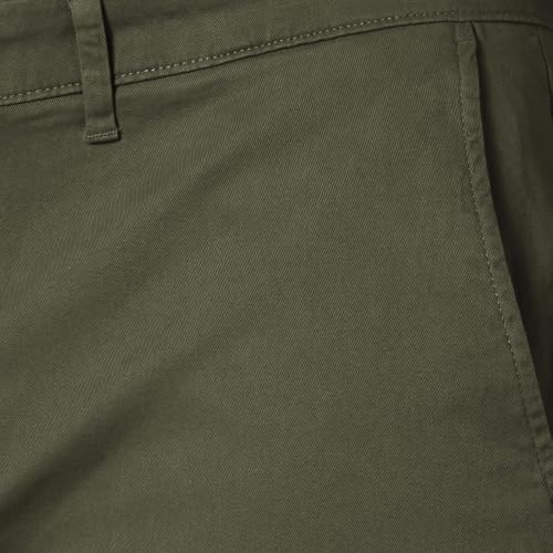 Detalle 2 de Amazon Essentials pantalon chino slim homme en coton extensible, vert olive, 28W/28L
