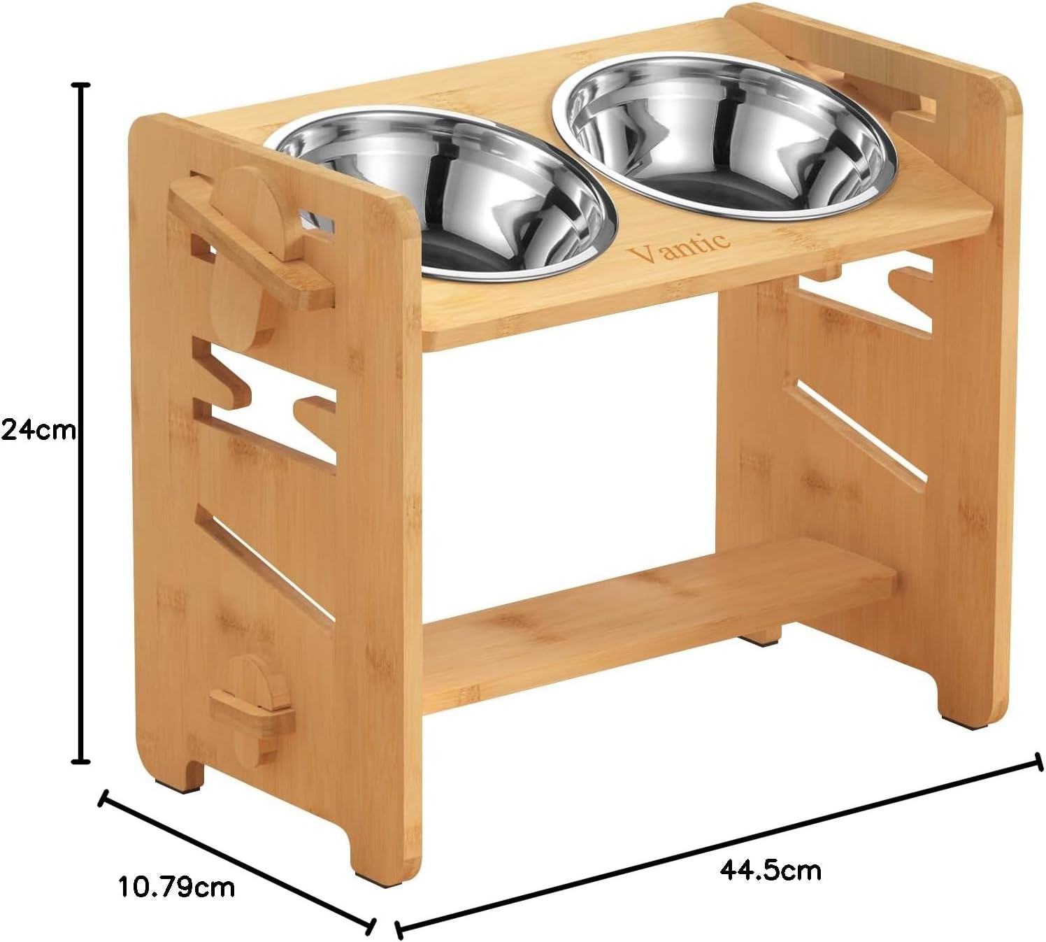 Thumbnail 6 de Vantic Raised Dog Bowls 28cm, 2 Bowl Set