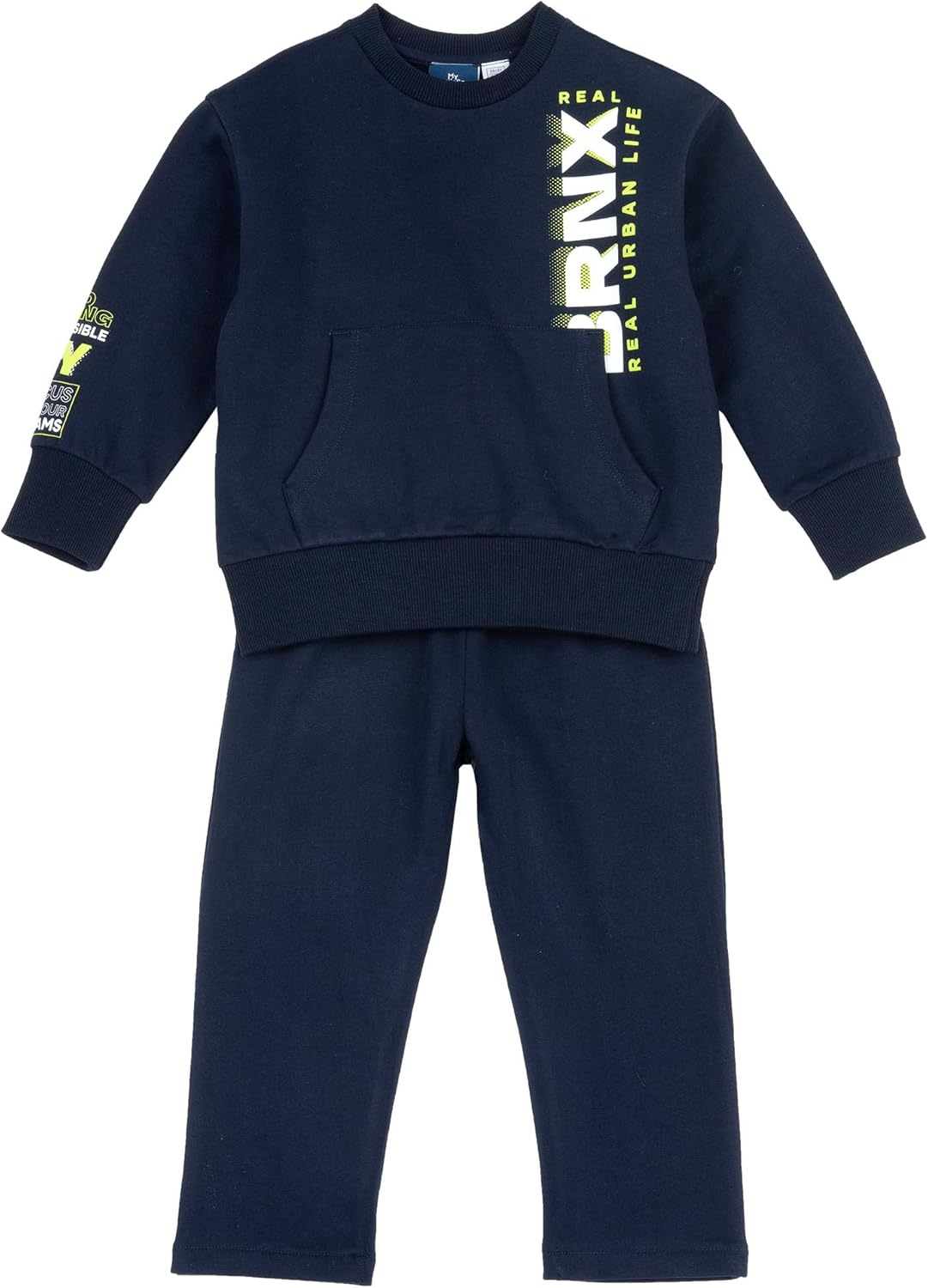 Detalle de Tuta Bambino Chicco con felpa e pantaloni lunghi in tessuto felpato