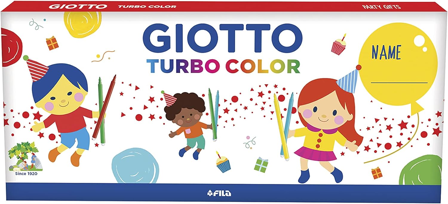 Detalle de GIOTTO PARTY GIFTS GIOTTO TURBO COLOR - 12 astucci da 6 pz: pensierini colorati per feste