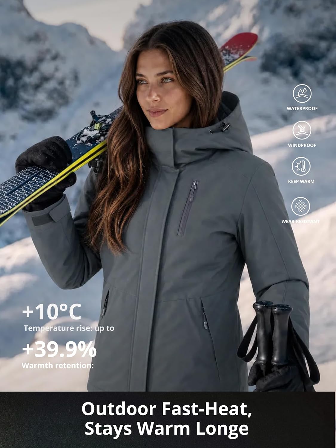 Detalle de CAMELSPORTS Women's Ski Jacket Fleece
