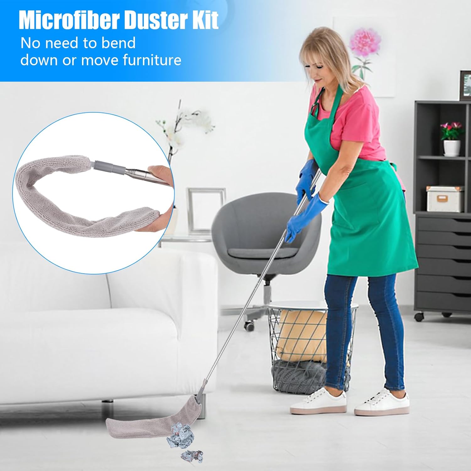 Thumbnail 2 de Feather Duster 7 PCS Extendable Cleaning Kit