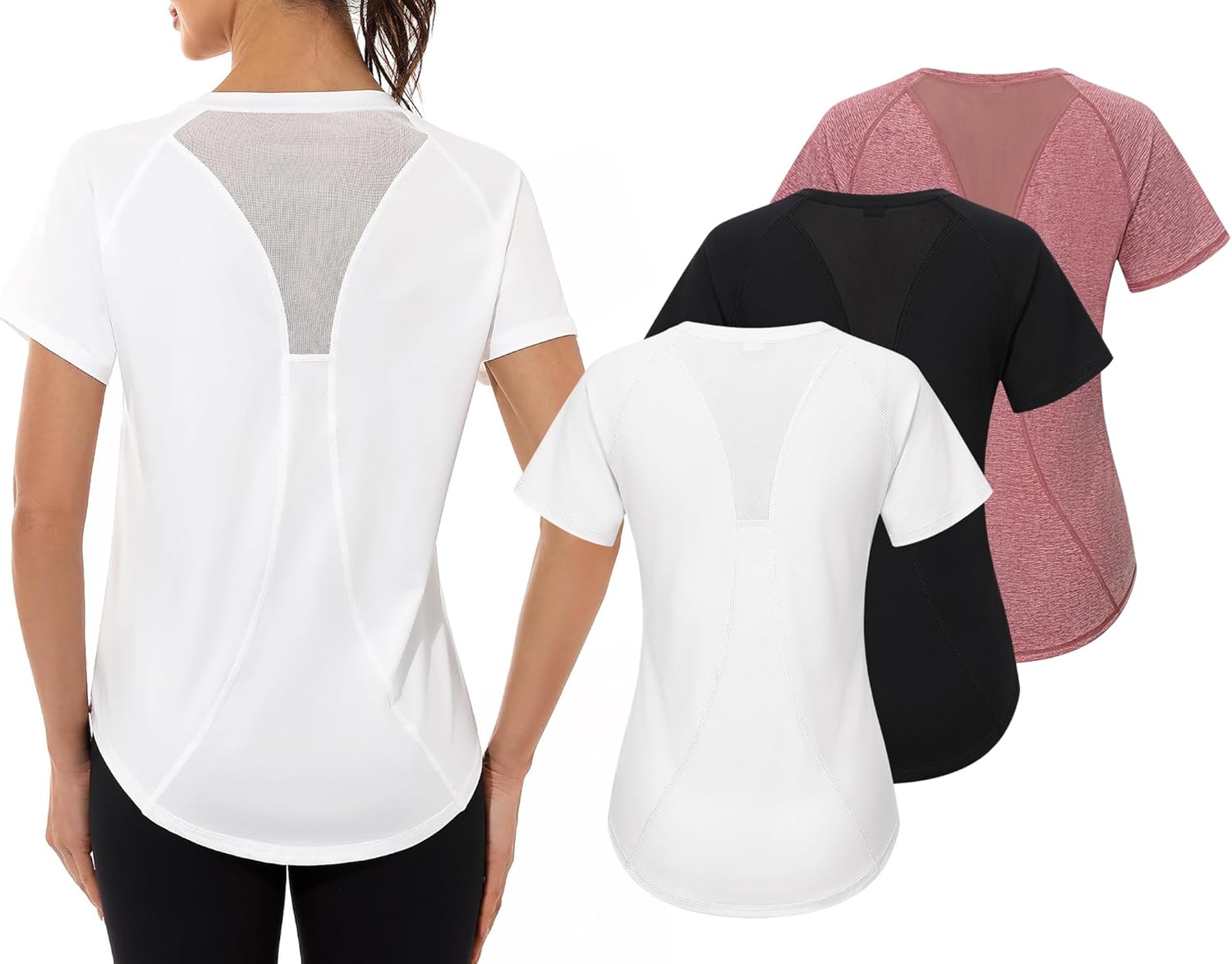 Thumbnail 6 de Gyabnw UV-Schutz Funktionsshirt Damen – atmungsaktives Kurzarm-Sportshirt für Laufen, Wandern und Yoga