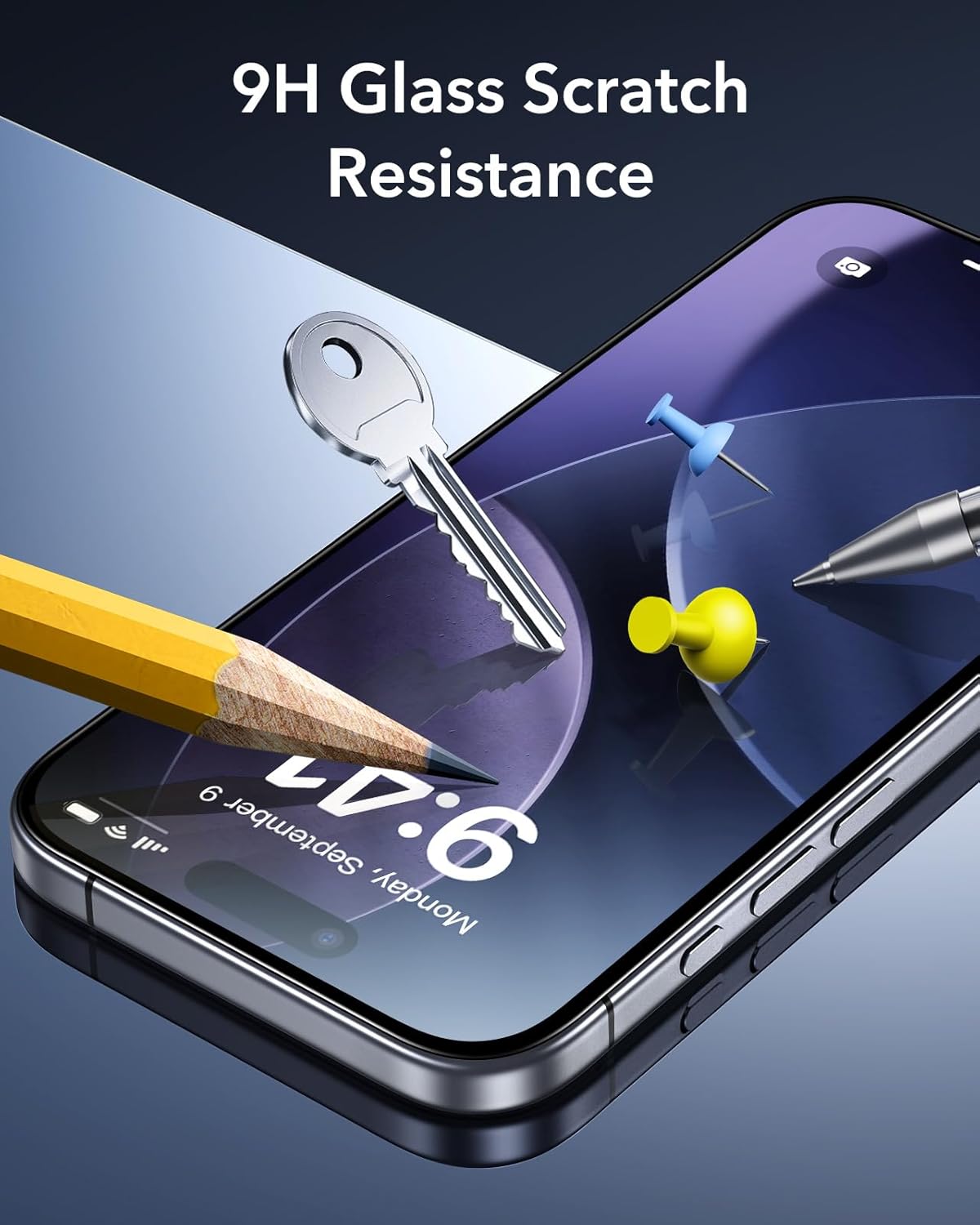 Thumbnail 6 de ESR 3 Pack for iPhone Air Screen Protector – 9H Military-Grade Full Coverage Tempered Glass