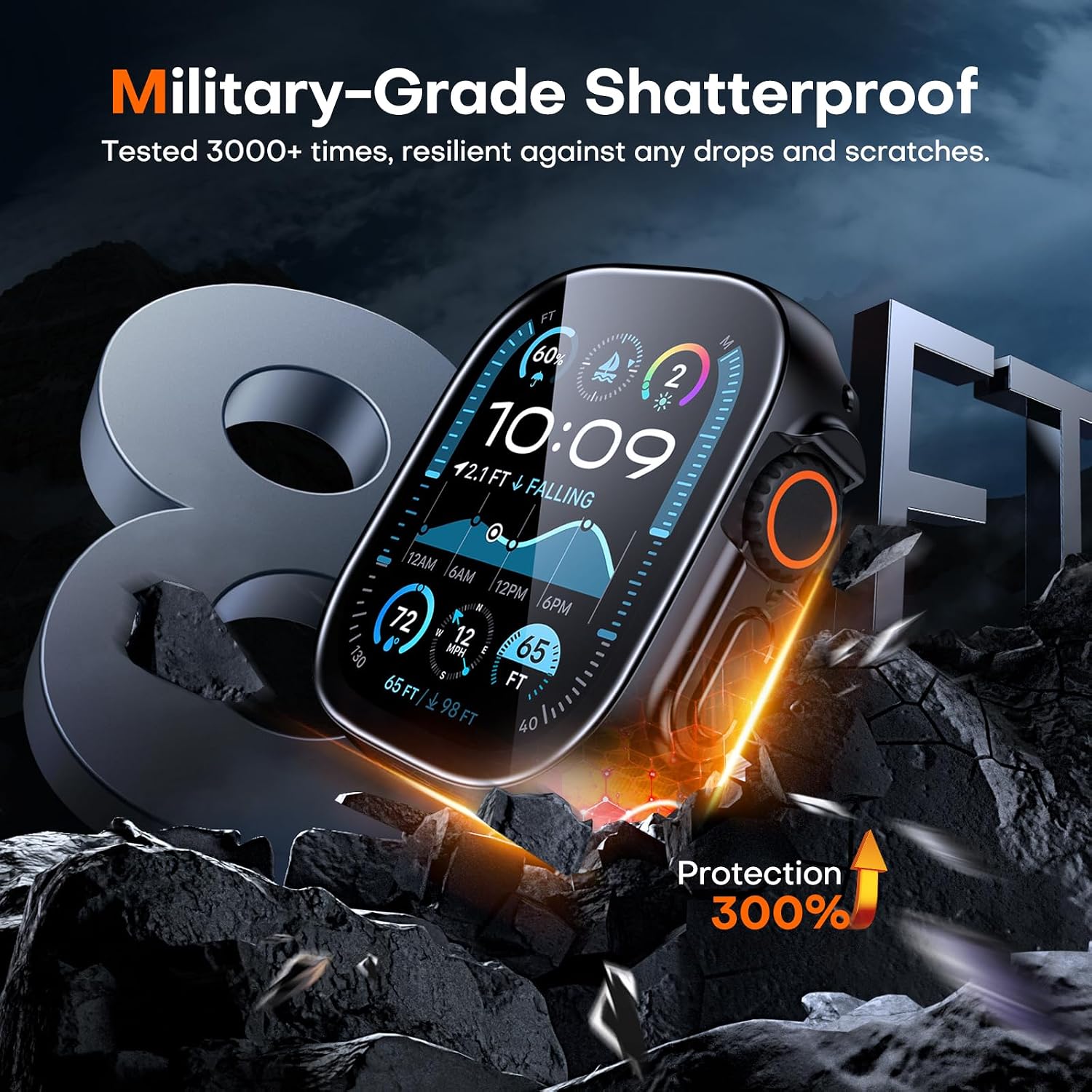 Detalle de TAURI Hard Case for Apple Watch Ultra 49mm
