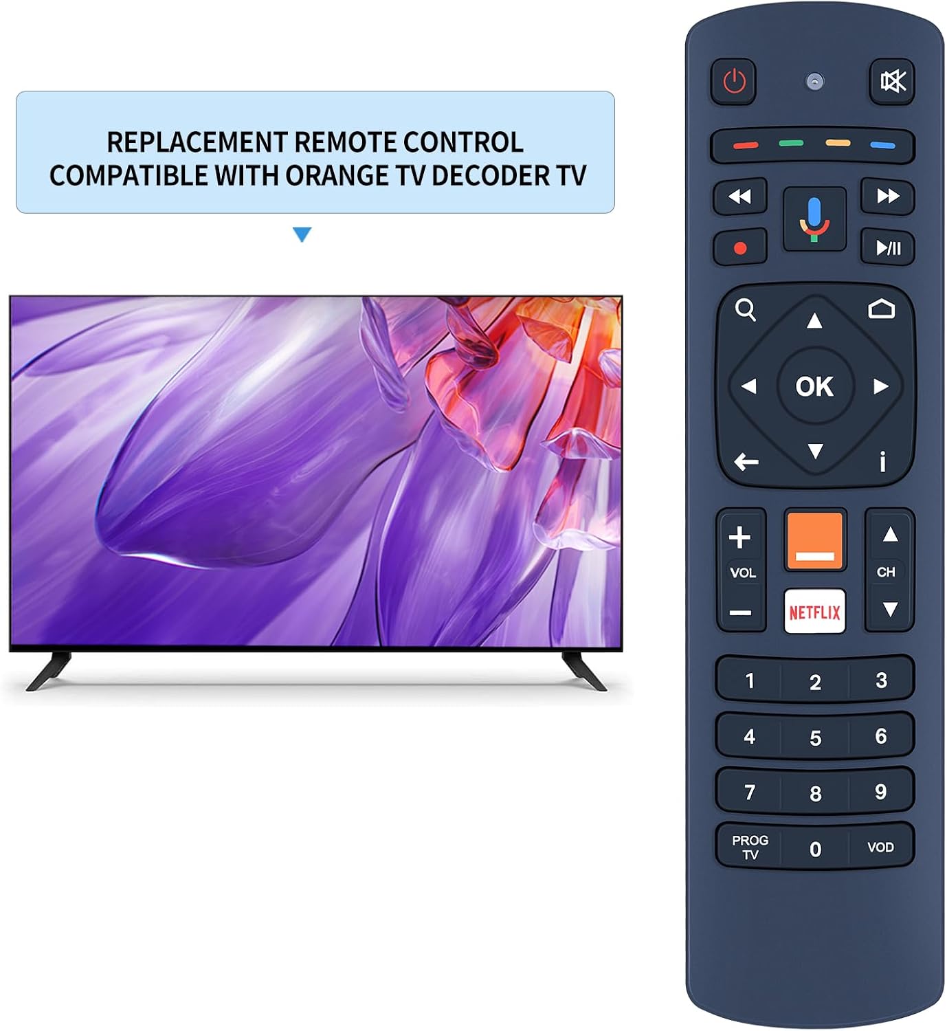Detalle de TCNOUMT DV855 voice remote replacement