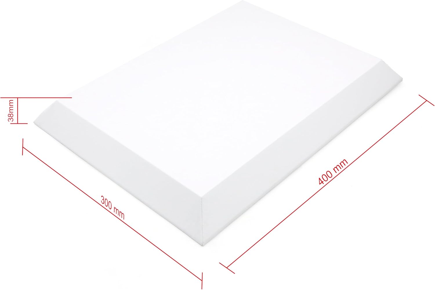 Detalle de EXERZ 30x40cm Bevelled Edge Pre-Stretched Canvas 4pk – 100% Cotton, Wooden Frame