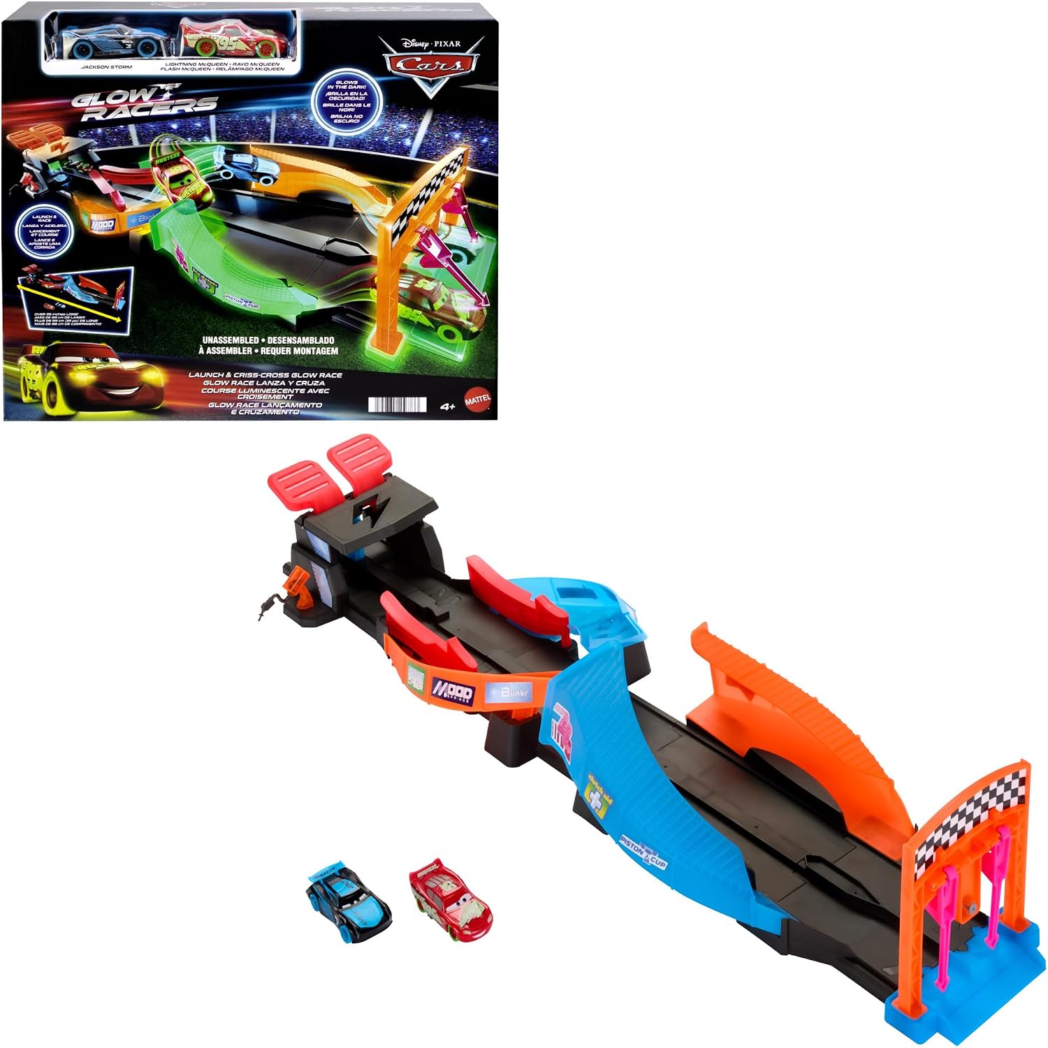Detalle de Mattel Cars Coffret Glow Racers HPD80