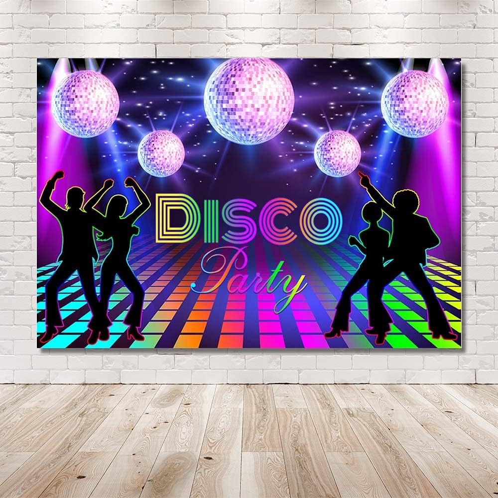 Thumbnail 1 de MEHOFOND 7x5ft The 80s Disco Party Backdrop for Photo Studio, Parties & Events