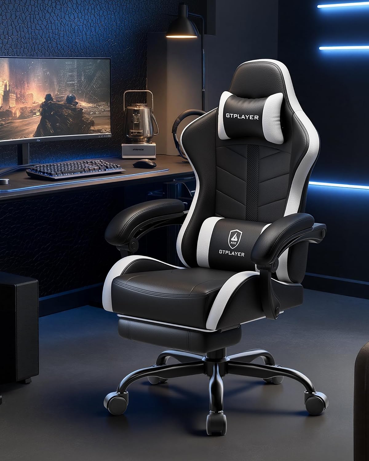 Thumbnail 6 de GTPLAYER Gaming Chair, Pearl White