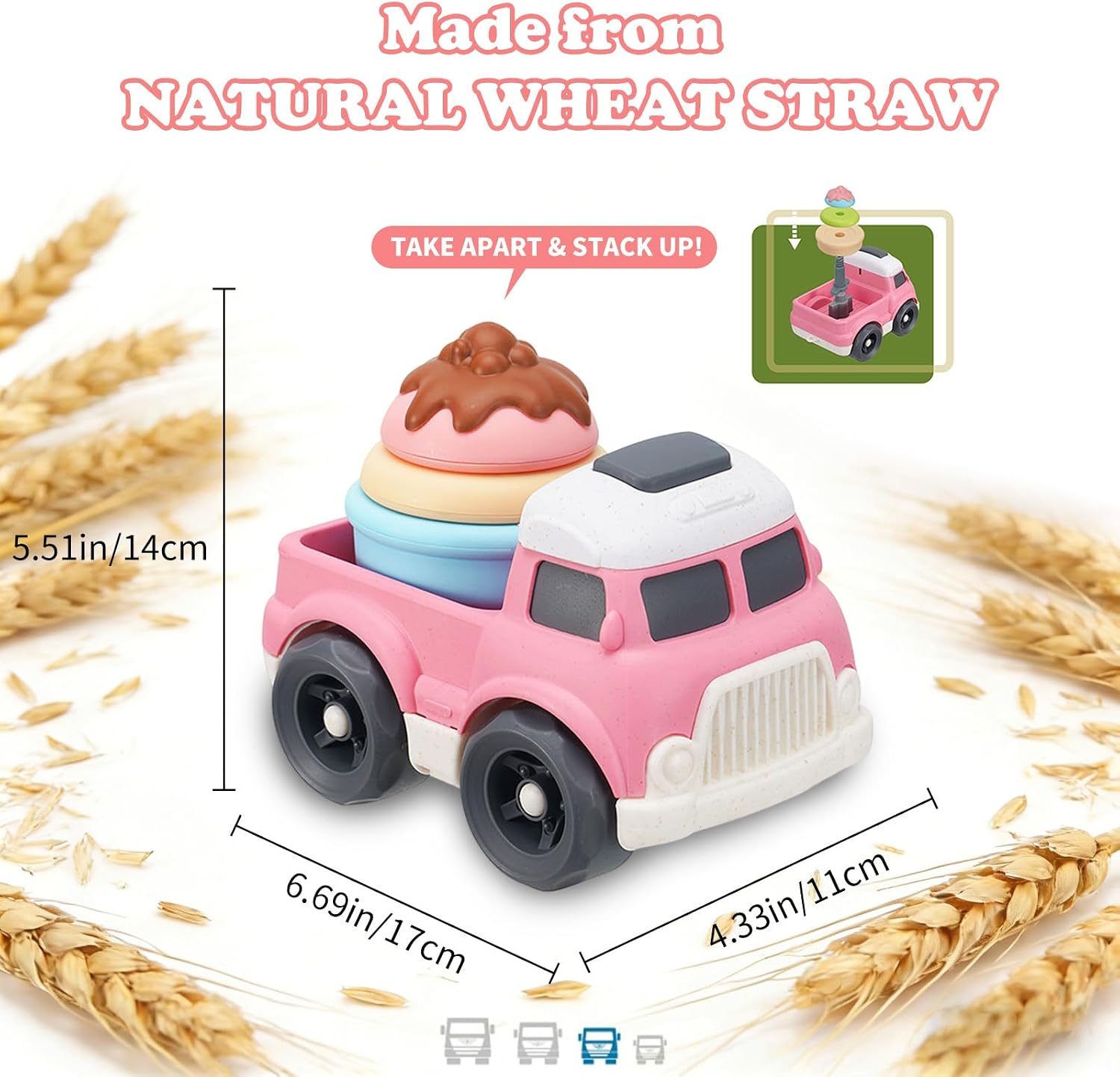 Thumbnail 1 de Aigitoy Ice Cream Truck Toy, Recycled Plastic