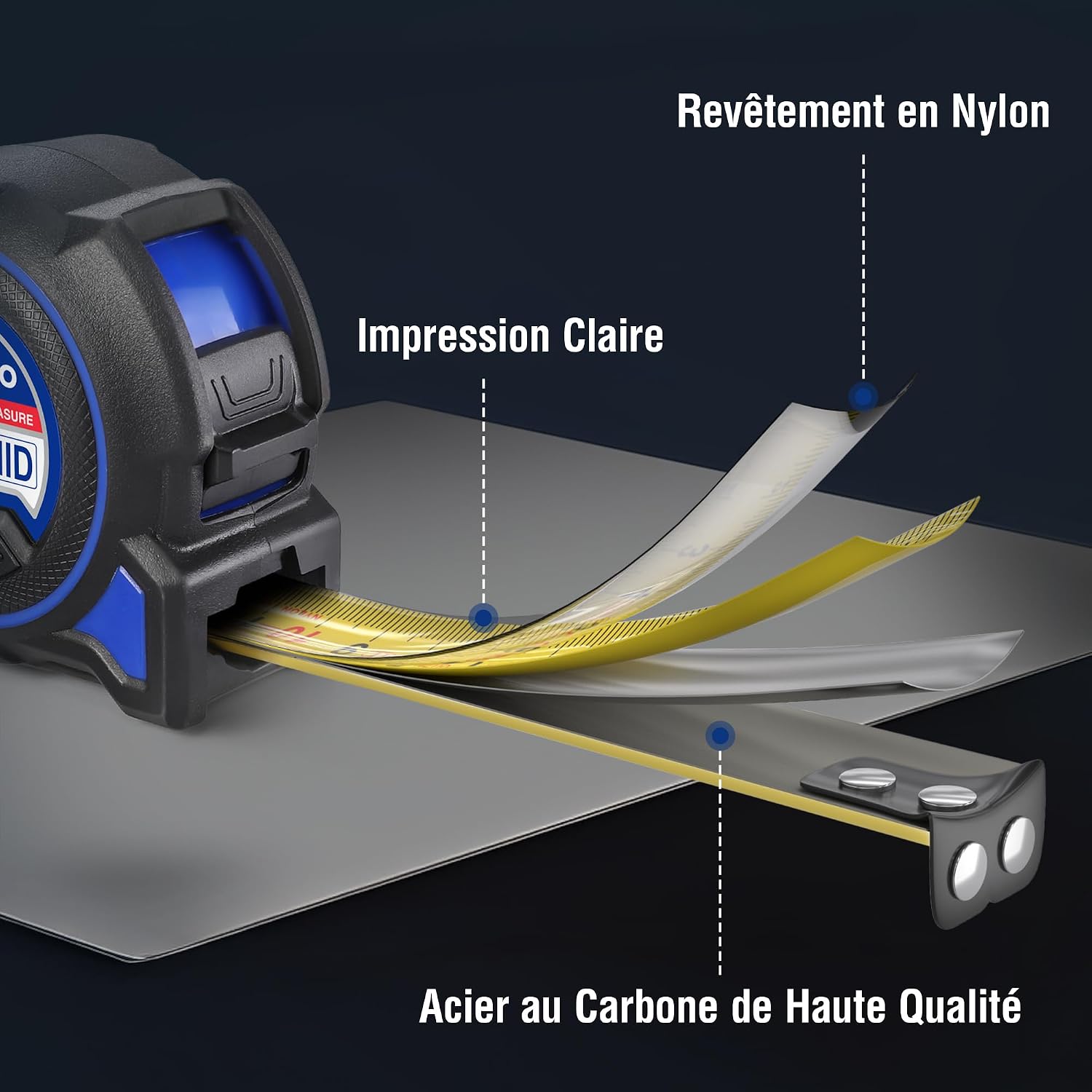 Detalle 2 de WORKPRO mètre ruban 5 m