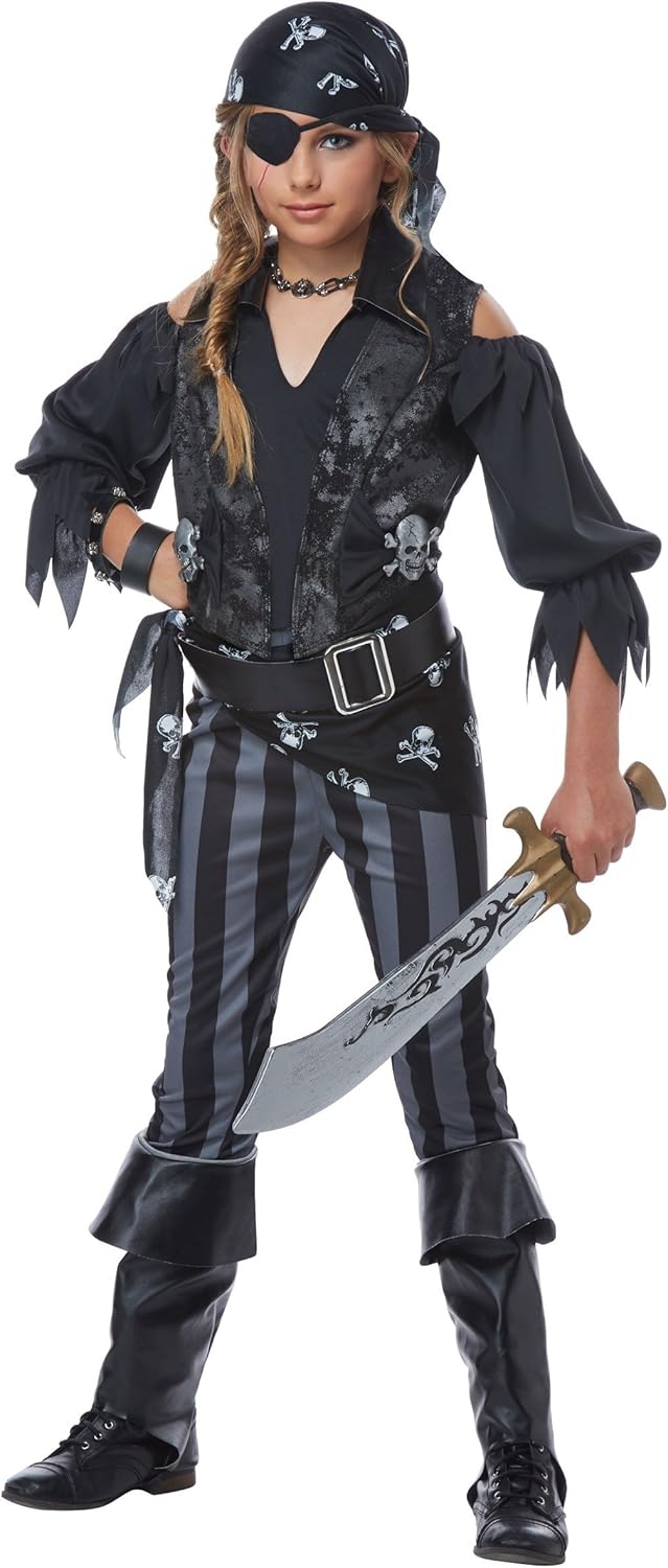 Detalle de California Costumes Girls' Pirate Costume, Child XL