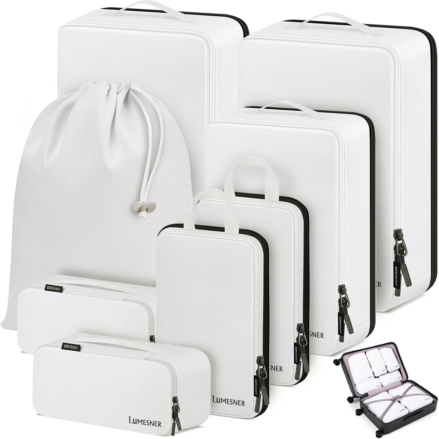 Detalle de Lumesner Compression Packing Cubes 8-piece