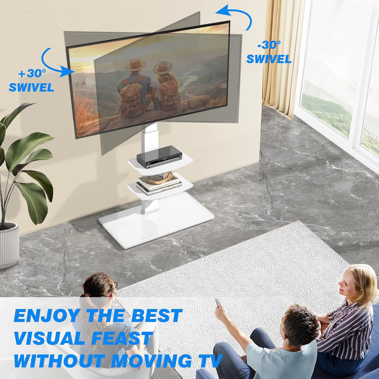 Thumbnail 2 de RFIVER TV floor stand 50kg VESA 400x400