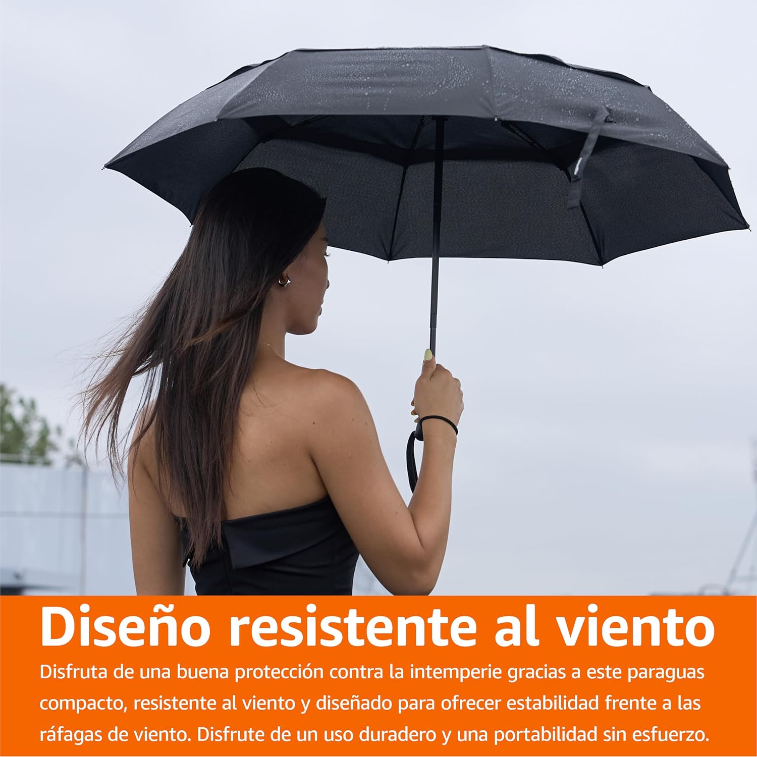 Thumbnail 5 de Amazon Basics Paraguas compacto automático 28×98 cm ☂️