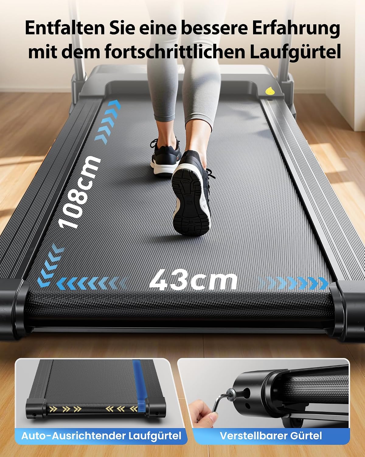 Thumbnail 4 de Klappt das Laufband Zuhause 3 PS mit LED Anzeige