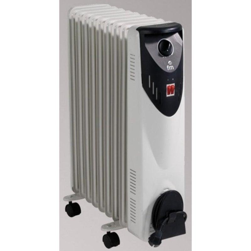 Detalle 2 de Radiador Eléctrico FM Calefacción RW-20 2000W – 9 Elementos, movilidad y control térmico fiable