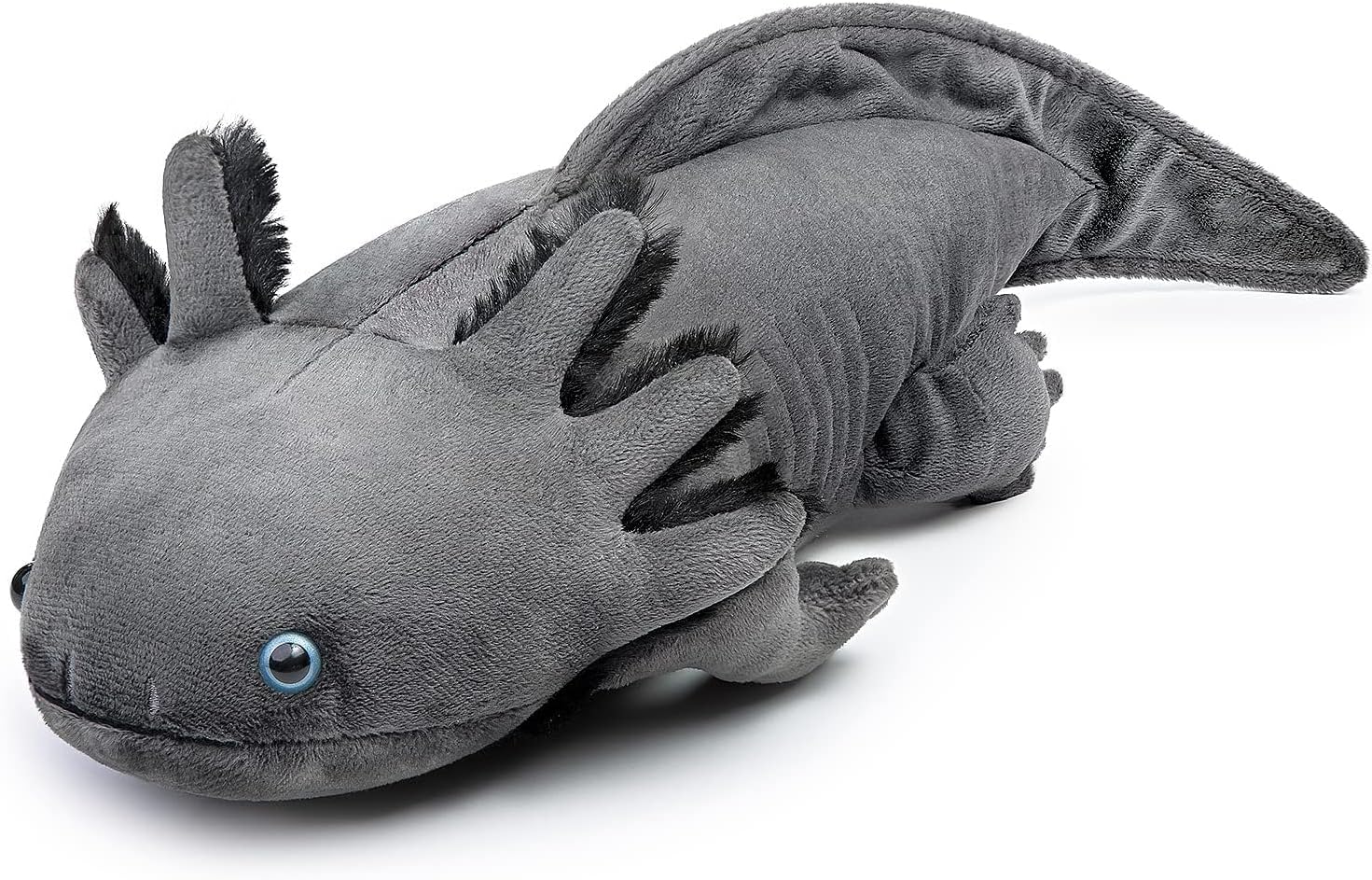 Detalle de RLOMUTE Axolotl Plush Toy Soft – 51 cm Grey Ambystoma Plush Pillow