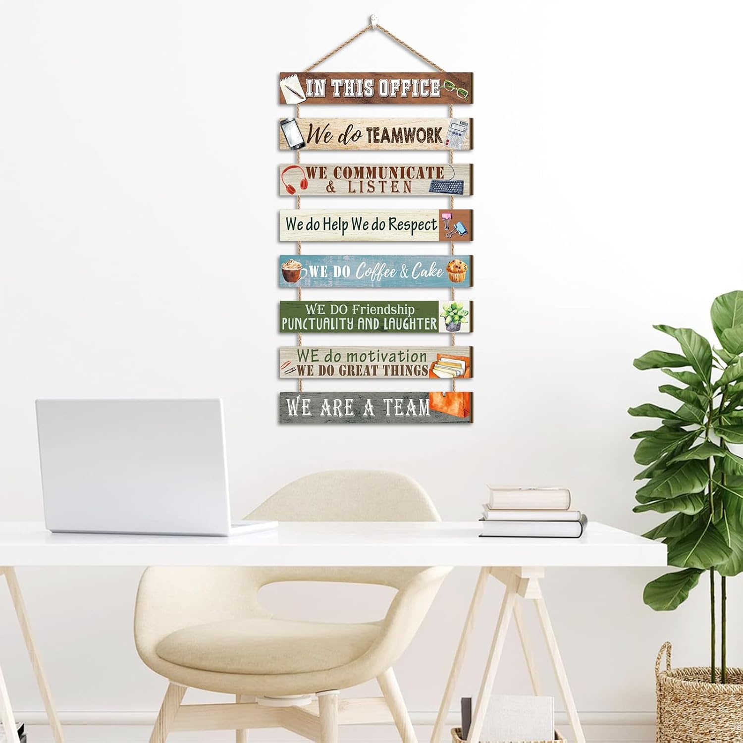 Detalle 2 de Inspirational quote wall art for teamwork