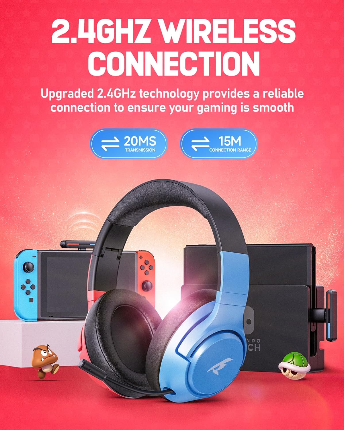Detalle de CG-01 Wireless Gaming Headset 40Hr