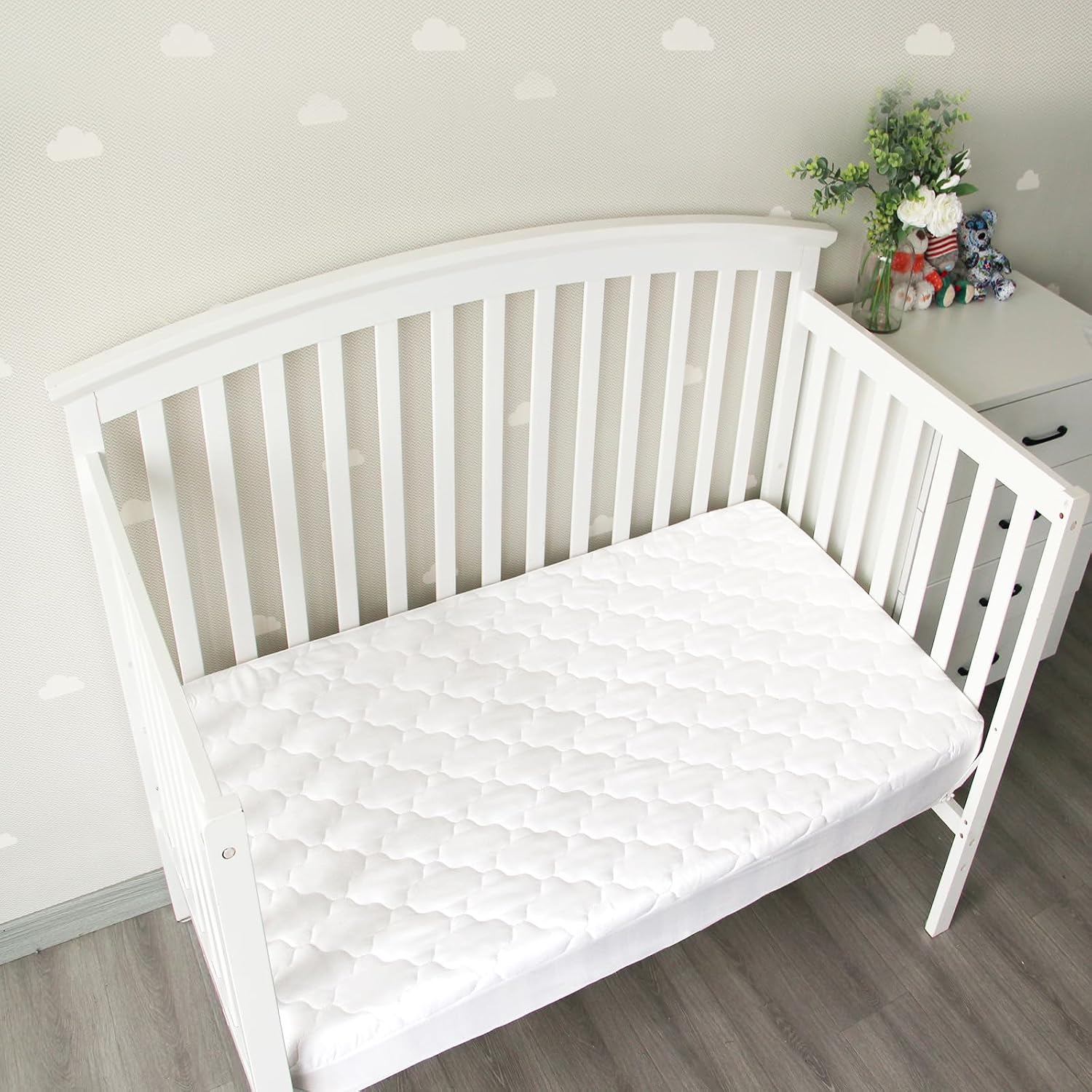 Thumbnail 4 de Biloban Crib Mattress Protector Sheets: Fitted Waterproof Crib Mattress Pad Cover