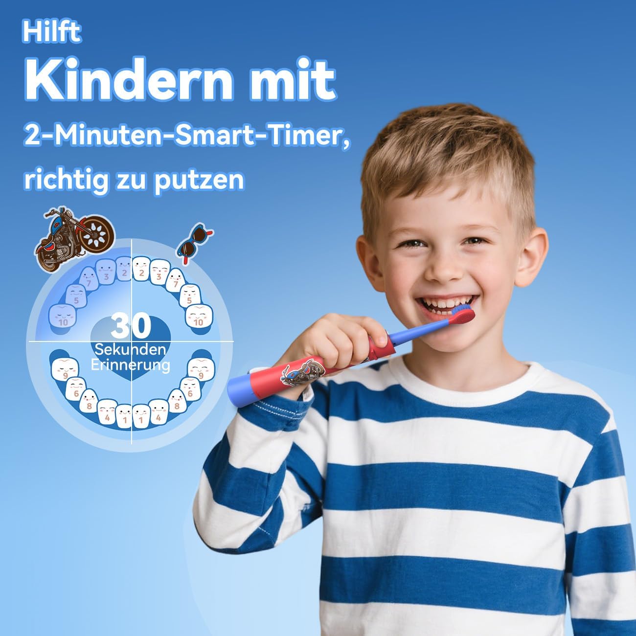 Thumbnail 3 de JTF Cepillo de dientes sónico para niños 3+ años