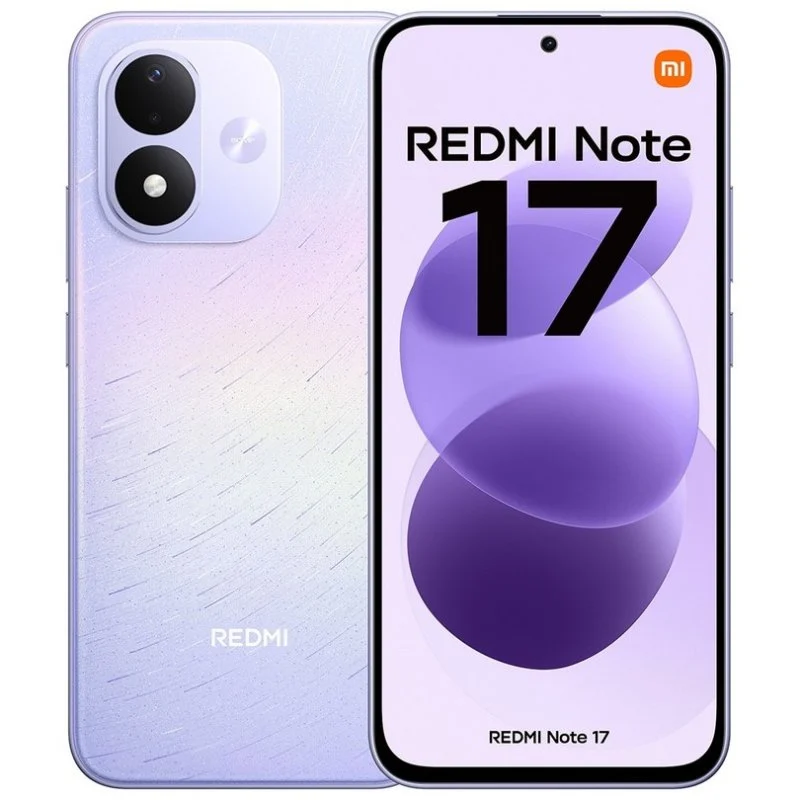 Detalle de Xiaomi Redmi Note 17 4G 4GB/128GB, 6.99" Púrpura — autonomía y IA en un pantalla amplia