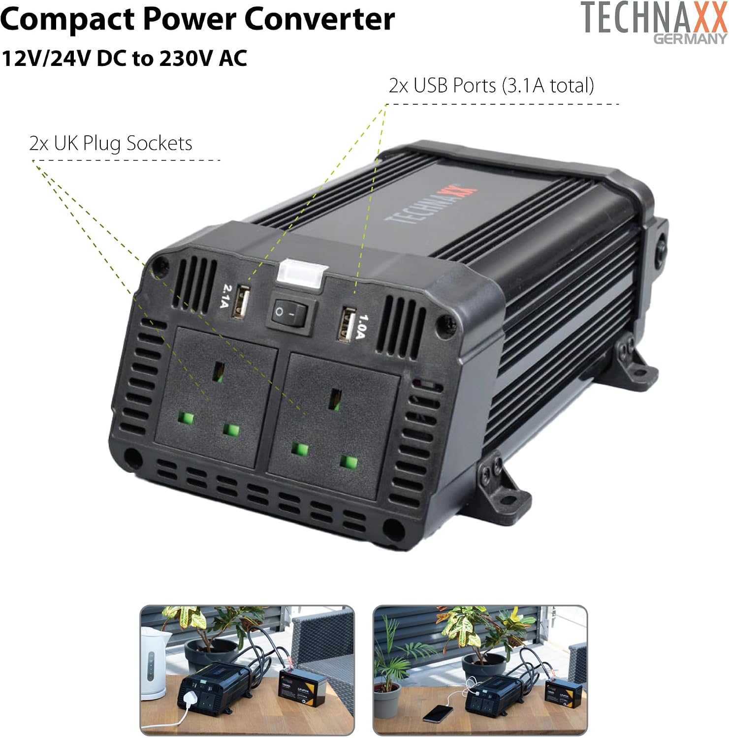 Detalle de Technaxx TE16 1200W inverter