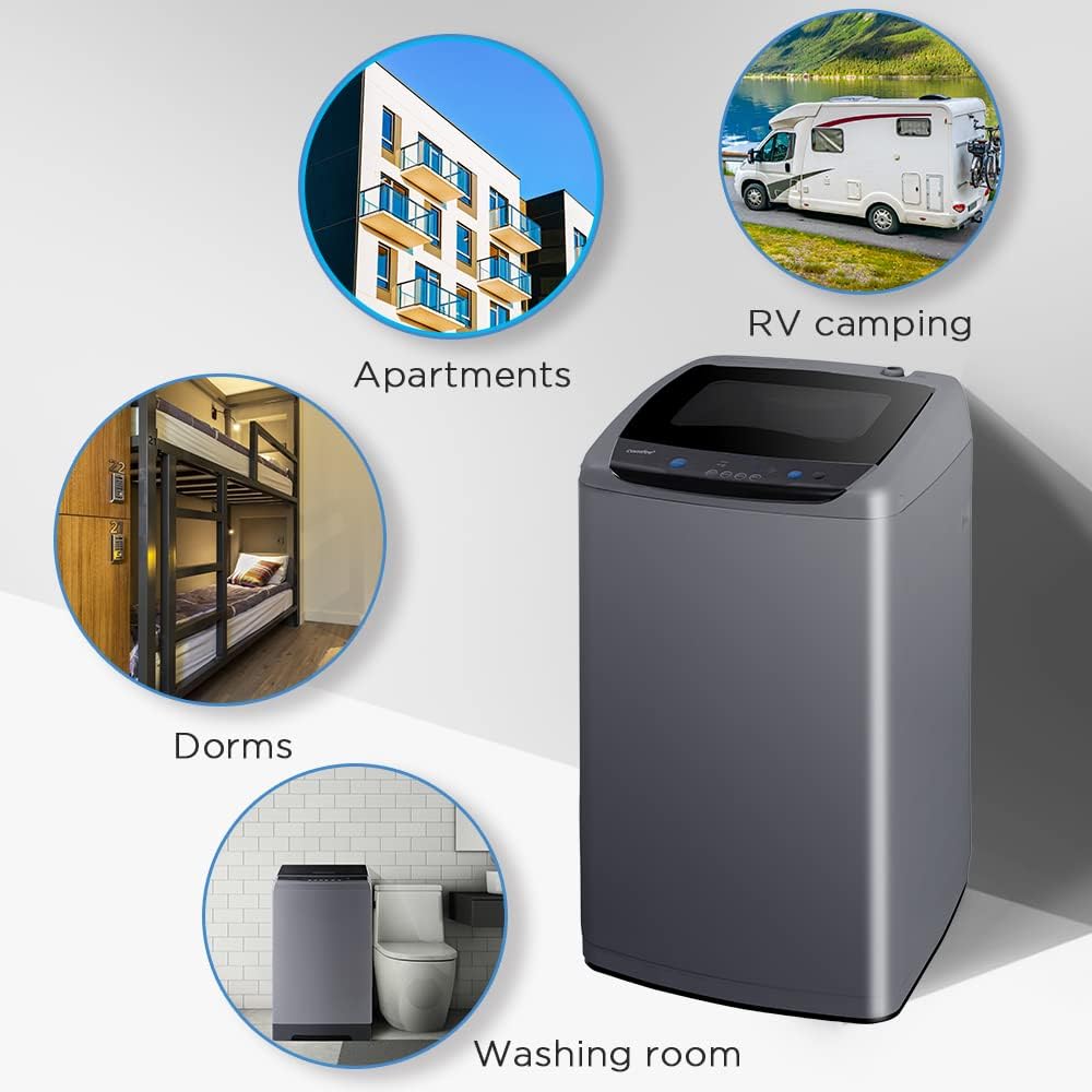 Detalle 2 de COMFEE' CV10DPGBL0RC0 Portable Washing Machine, 1.0 cu. ft., LED Display