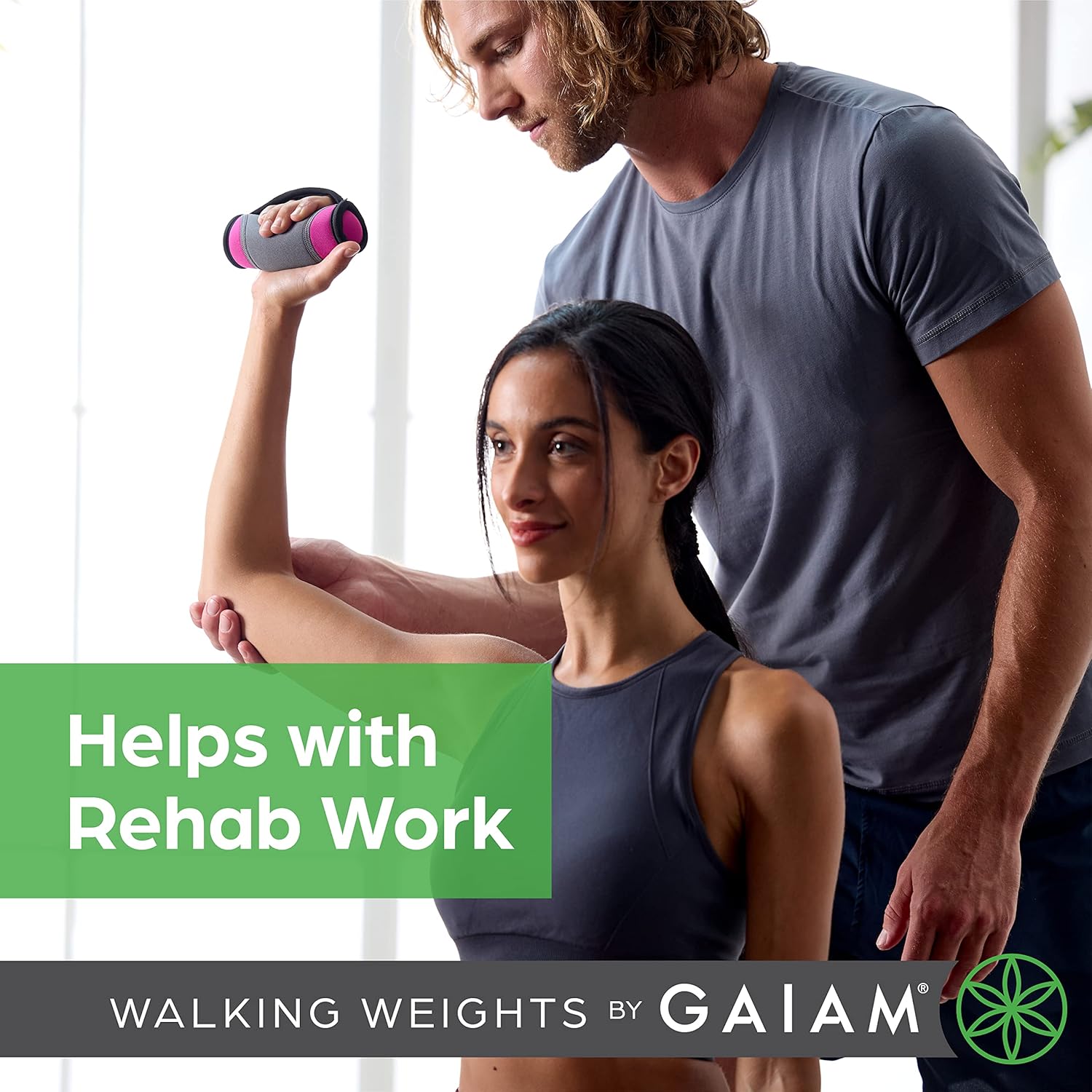 Thumbnail 2 de Gaiam Soft Dumbbell Walking Hand Weights with Strap