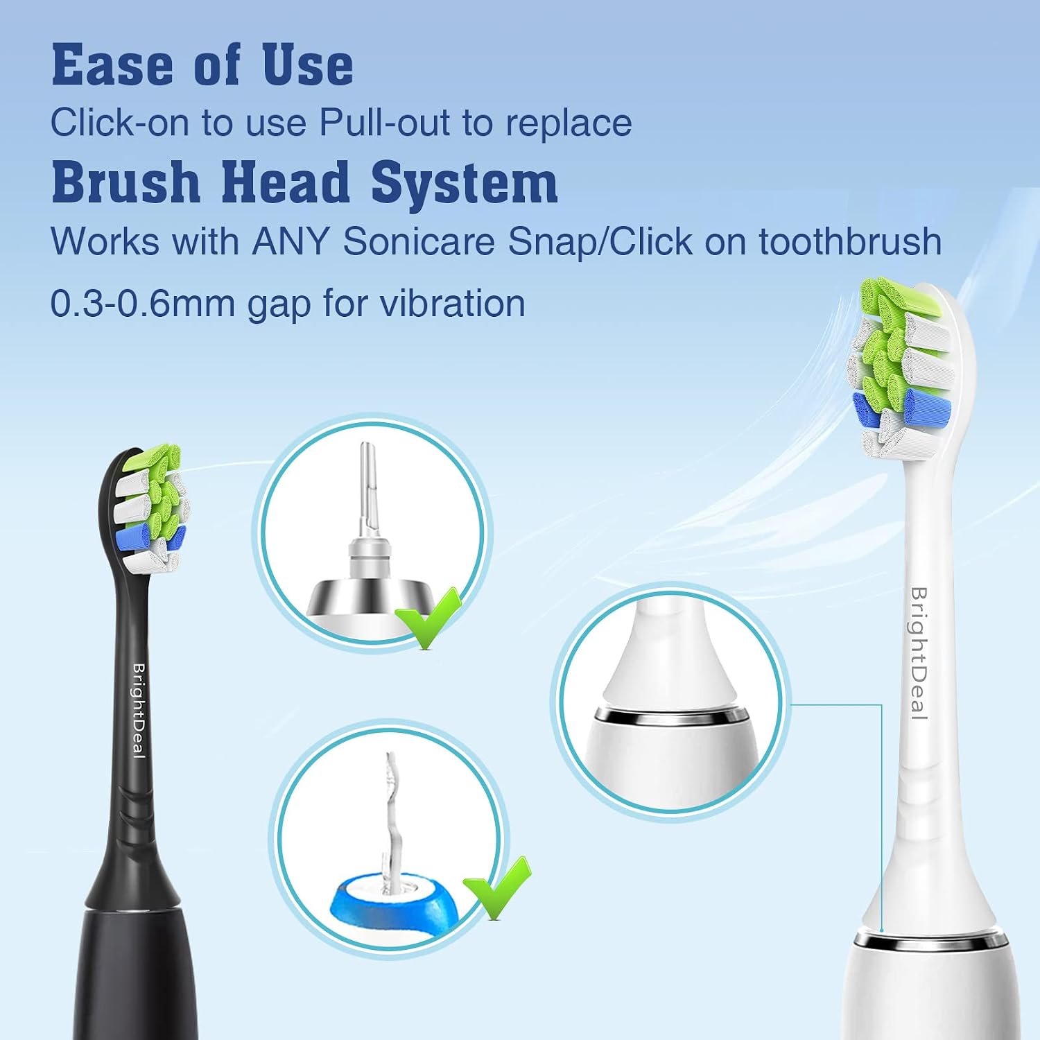 Thumbnail 4 de BrightDeal têtes Sonicare 8 pièces