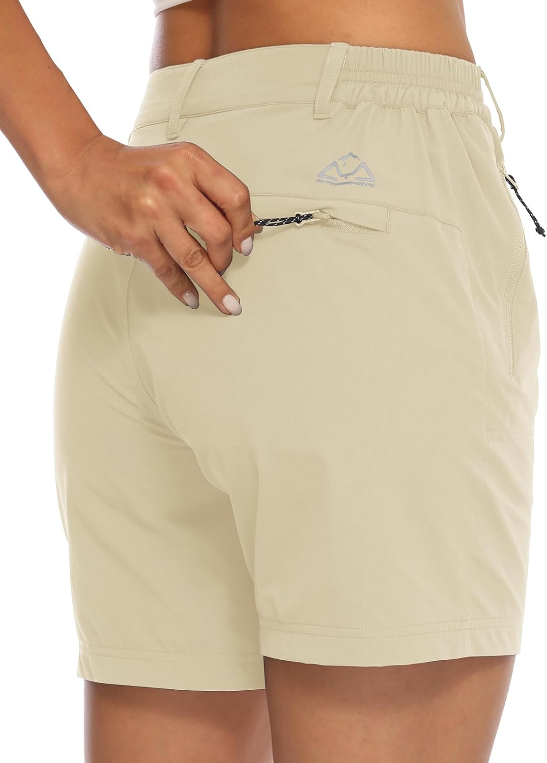 Detalle de TBMPOY Women's 6" Hiking Cargo Shorts: Quick-Dry, Lightweight with Pockets for Outdoor Activities